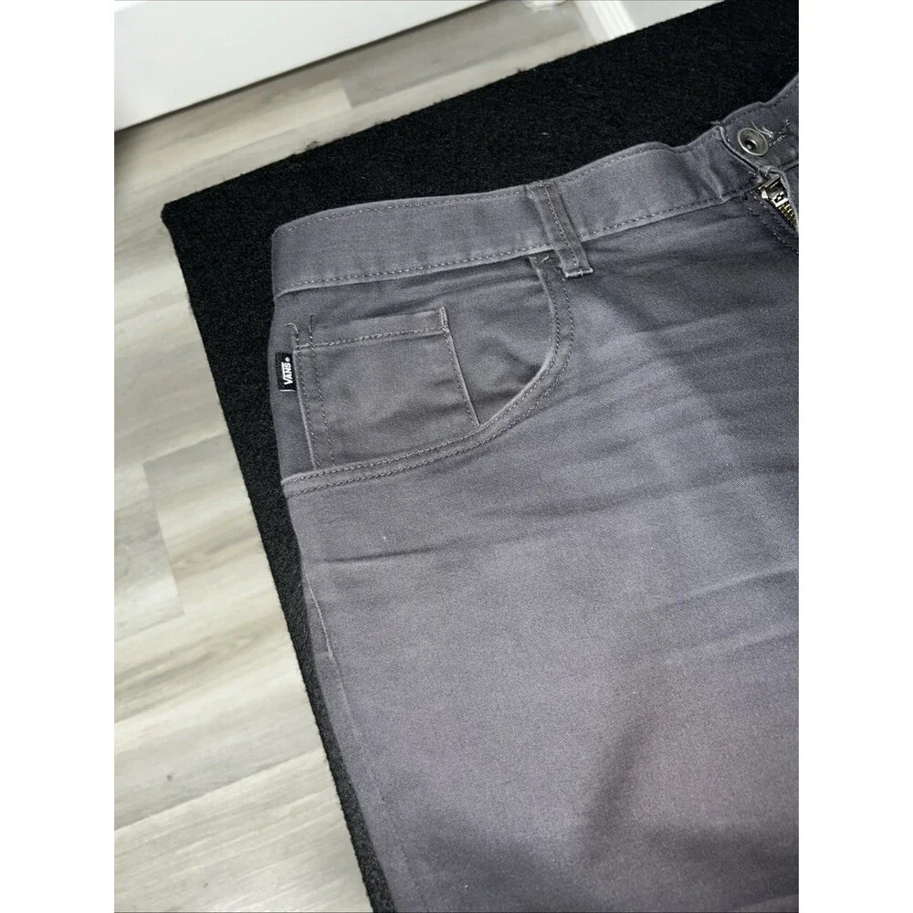 Vans Authentic Chino Skate Dressy Casual Faded Black 38x29 Cotton Pants